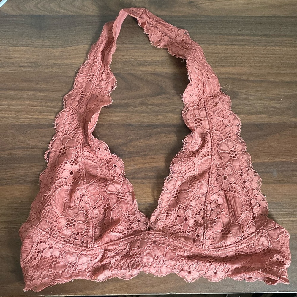 Free People Lace halter bra